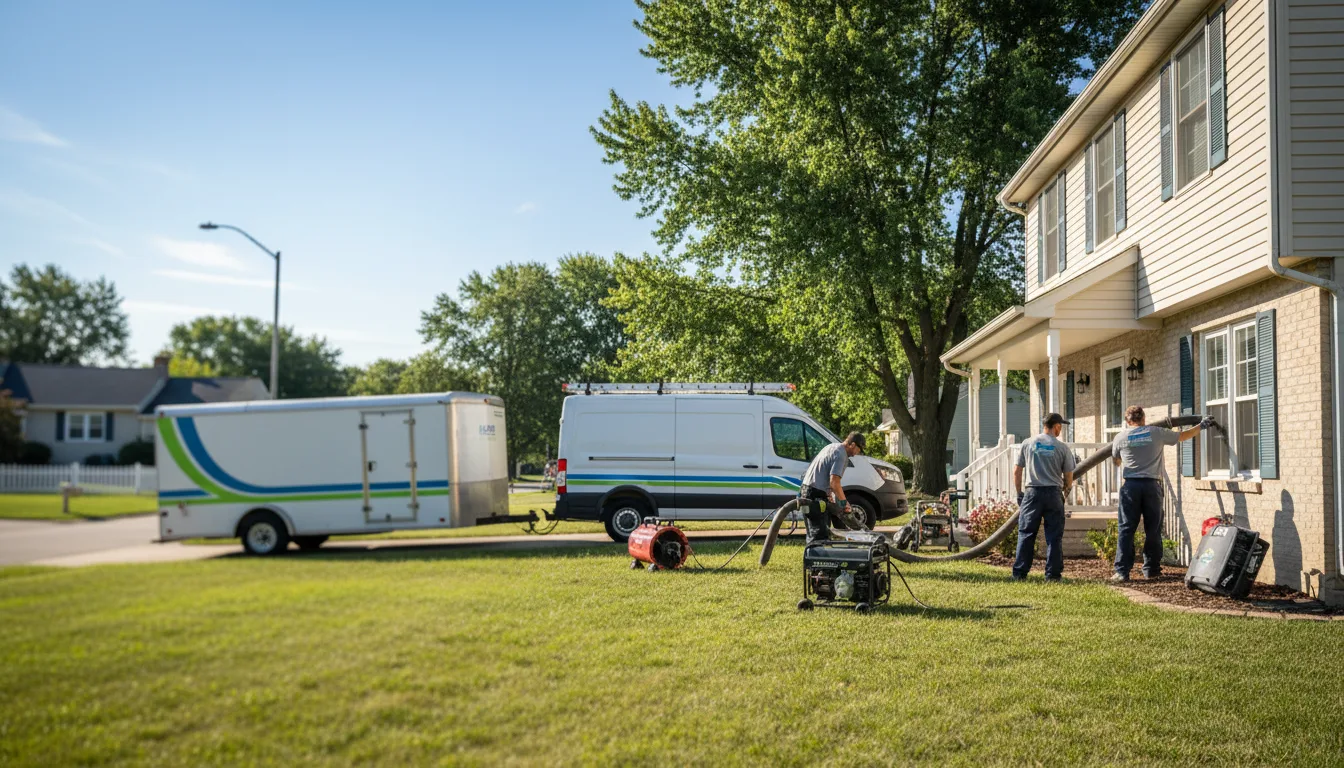 Flooded Basement Restoration And Cleanup With Repair in Sullivan, IL near me